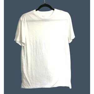 GOODFELLOW MENS WHITE CREW NECK SHORT SLEEVE T-SHIRT SIZE MEDIUM